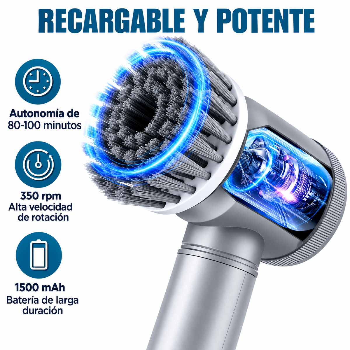Cepillo Eléctrico Inalámbrico 5 en 1